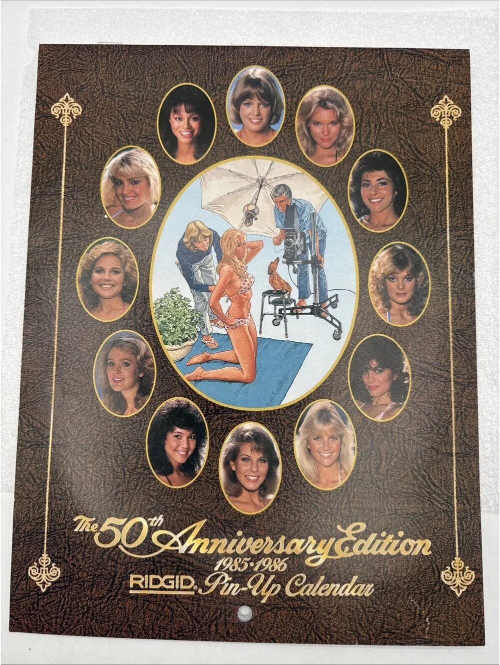 Vintage 1983-1984/1985-1986 Rigid Tools Pin-up Shop Calendars Nice Condition!